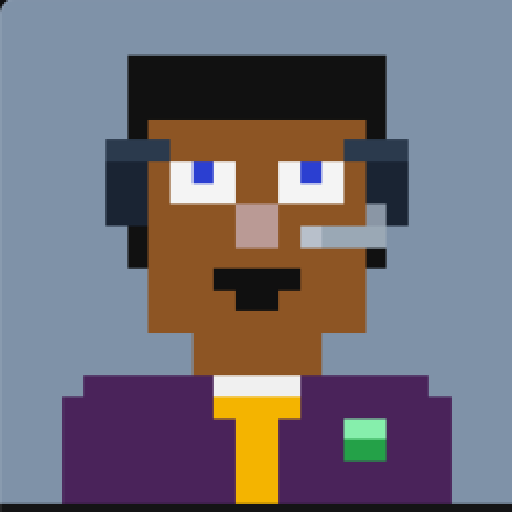 Stonk Broker number 1368 pixel portrait